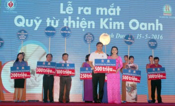Quỹ từ thiện Kim Oanh: San sẻ yêu thương