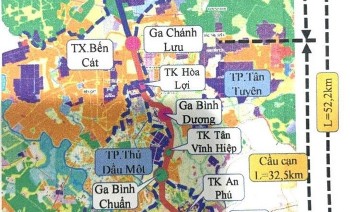Bình Dương đầu tư tuyến đường sắt 50.000 tỷ, kết nối 5 đô thị
