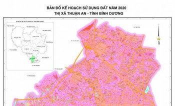 Bản đồ quy hoạch sử dụng đất thành phố Thuận An mới nhất