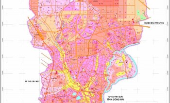 Bản đồ quy hoạch sử dụng đất Thị xã Tân Uyên mới nhất